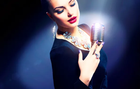 Picture girl, decoration, model, makeup, ring, earrings, Anna Subbotina