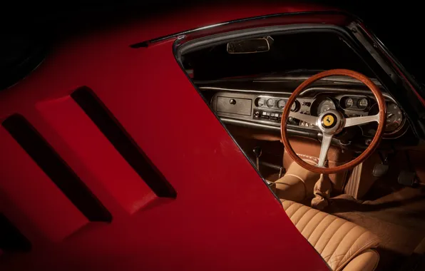 Ferrari, vintage, classic, interior, 275 gtb