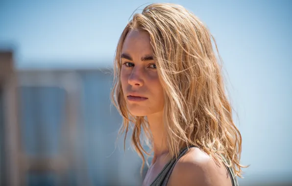 Picture look, pose, hair, blonde, view, hair, pose, Lucy Fry