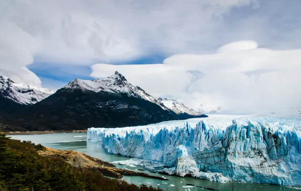 Mountains, glacier, Argentina