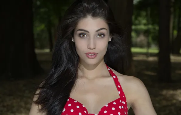 Girl, nature, model, dress