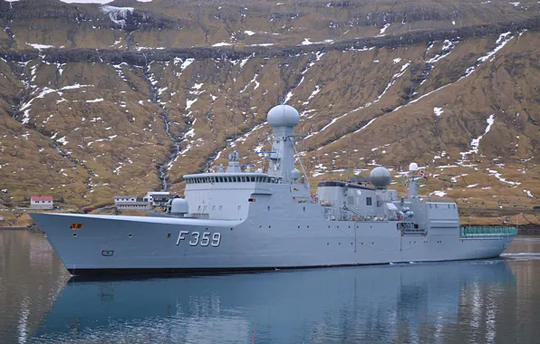 Frigate, Danish Navy, f359, vaadderen