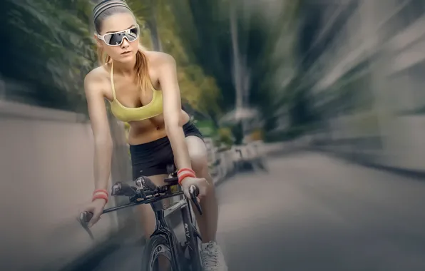 Picture blur, Cycling, cyclist