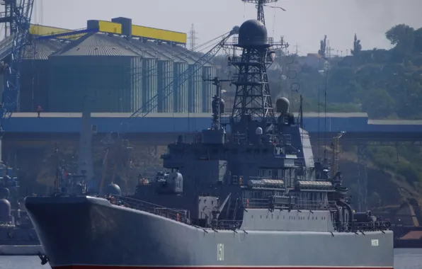 Ship, large, Navy, landing, Sevastopol, The Black Sea Fleet, &quot;Azov&quot;, BDK