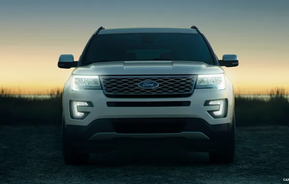 Sunset, lights, explorer, 2016