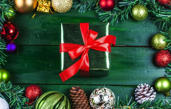 Decoration, gift, new year, Christmas, Christmas, wood, New Year, decoration