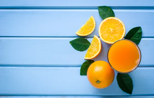 Wallpaper juice, citrus, orange, background, leaves