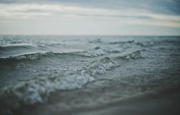 Sea, wave, horizon