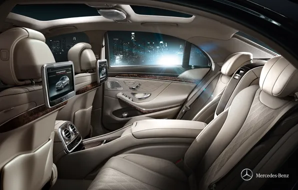 Picture Mercedes-Benz, Salon, 2013, S-Class, A number of rear seats