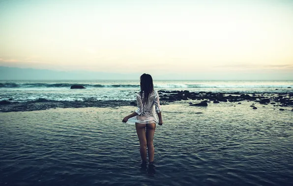 Sea, ass, girl, Mexico, surf, Serena, Lupe Jelena