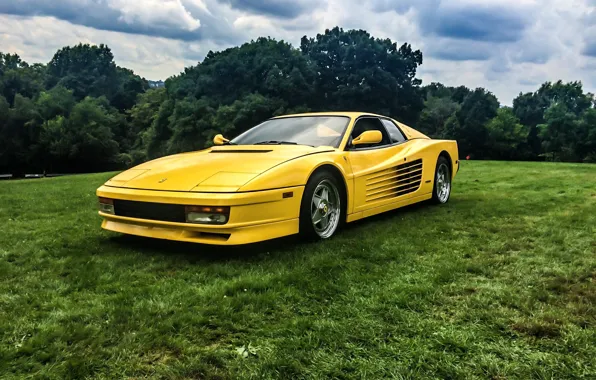 Picture Ferrari, Yellow, Testarossa