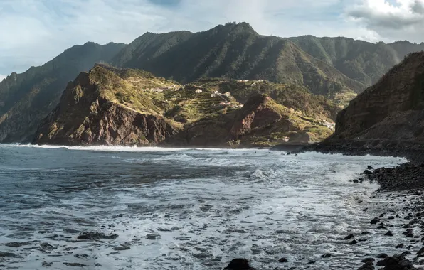 Mountains, coast, Madeira