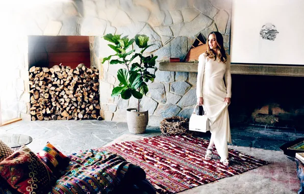 Room, plant, carpet, pillow, makeup, advertising, figure, dress