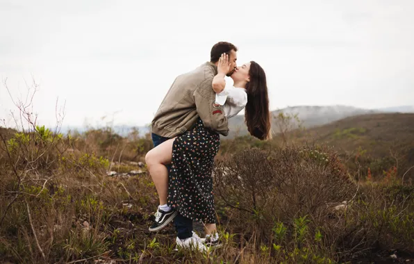 Picture Kiss, Love, Pair, A Beautiful Couple