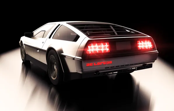 Auto, Retro, Machine, DeLorean DMC-12, Car, DeLorean, DMC-12, Rendering