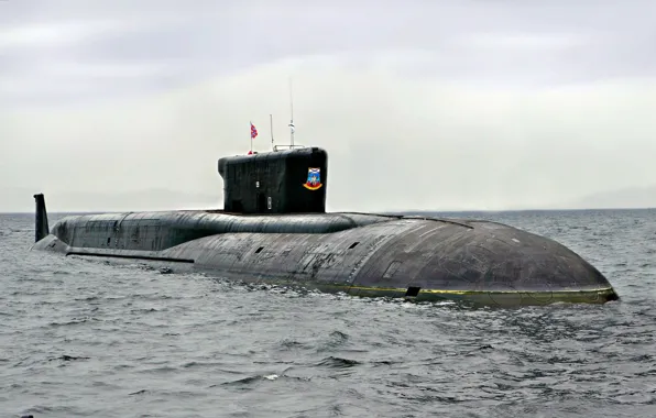 Picture submarine, cruiser, underwater, atomic, Borey, the project 955