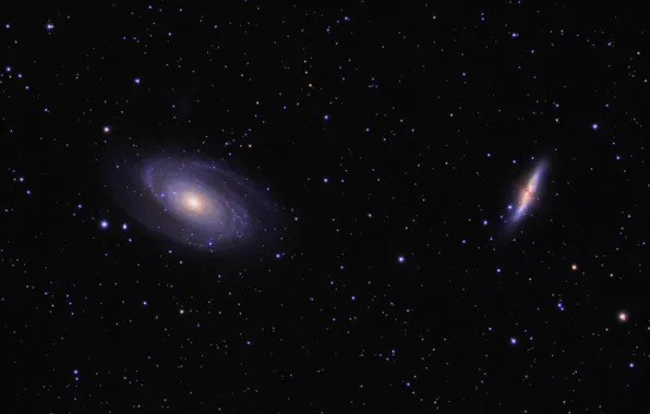 Space, stars, Galaxy Cigar, Galaxy Bode