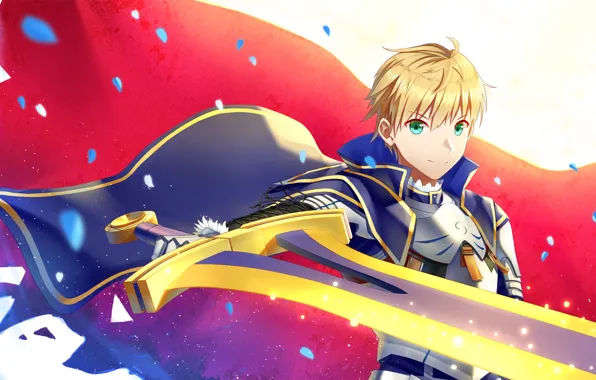 Look, sword, guy, blonde