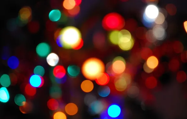 Light, circles, background, color