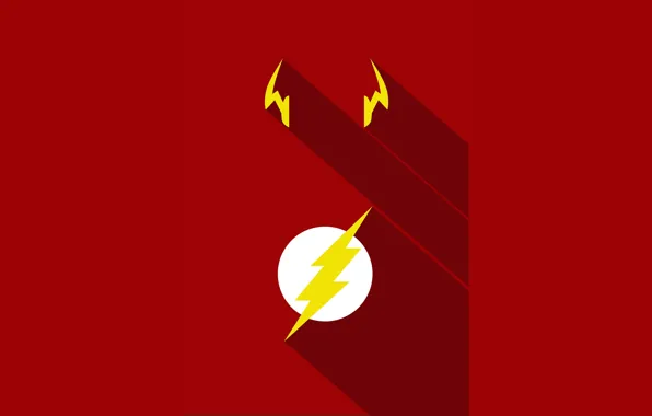 Picture red, logo, yellow, hero, DC Comics, Flash, yuusha, tv series