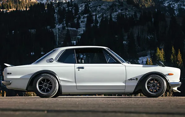 Auto, White, Machine, Nissan, Nissan, Lights, Car, 2000
