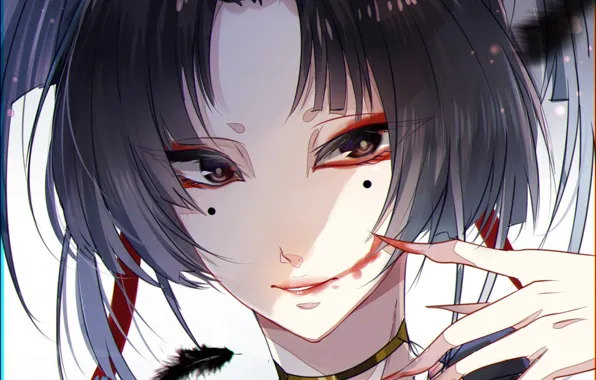 Touken Ranbu, Kogarasumaru, Eyeliner