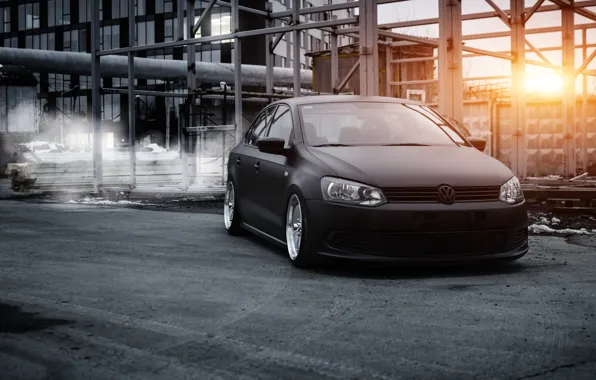 Volkswagen, polo, stance, bagged, airlift, polosedan, polosedan