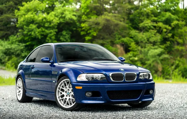 Picture BMW, Blue, Green, E46, Sight