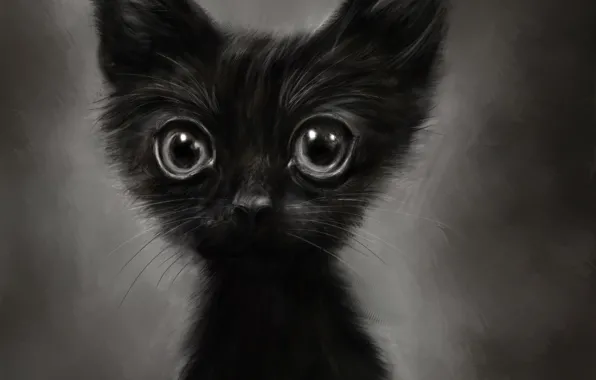 Kitty, figure, funny, by Lusidus