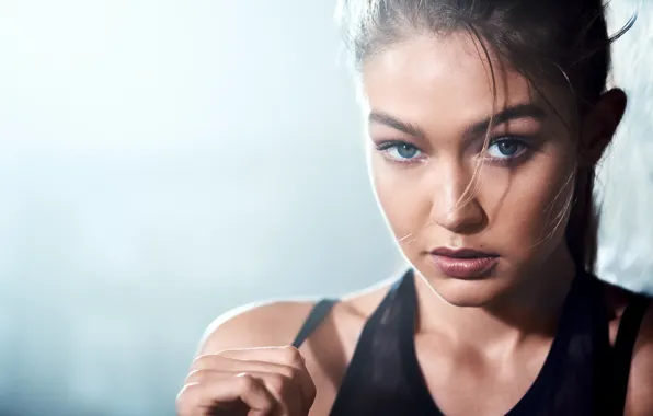Picture look, pose, model, hairstyle, hair, Gigi Hadid, Gigi Hadid