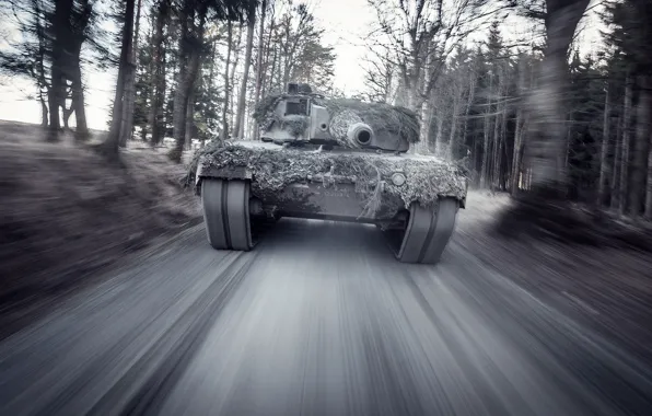 Speed, German, main, battle tank, Leopard 2