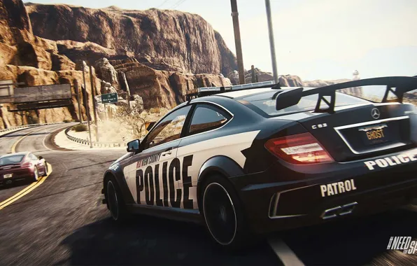 Drift, Cars, Police, NFS Rivals Wallpaper, Chase