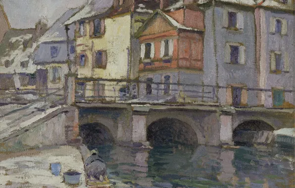Picture picture, the urban landscape, Paul Madeline, Paul Madeline, Old Port at Colmar