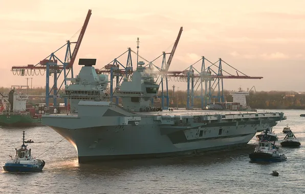 UK, the carrier, HMS Queen Elizabeth, The Royal Navy