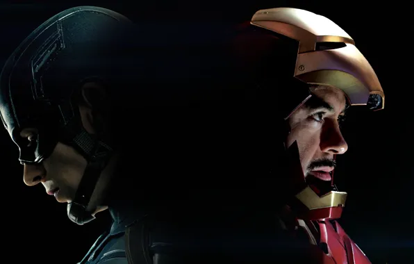Team, iron man, Captain America, Captain America, Civil War, The split of the Avengers