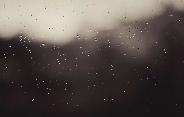 Drops, Glass, Rain