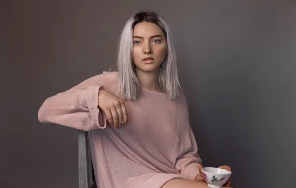 Picture look, face, background, hair, cutie