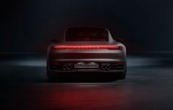 Wallpaper 911, Porsche, rear view, Carrera S, 2019 for mobile and ...