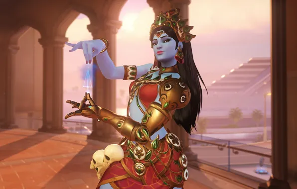 Sign, woman, the room, dancer, Symmetra's Devi Skin