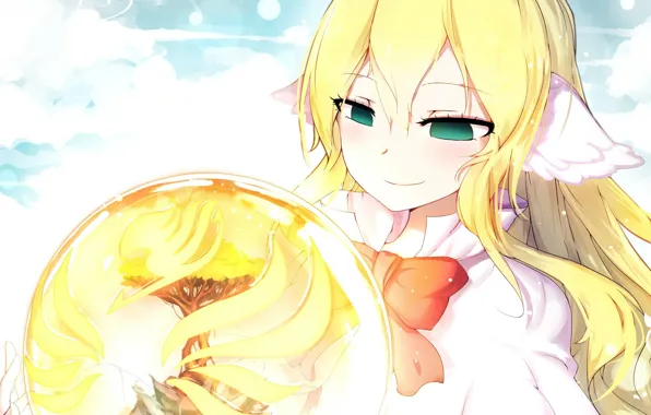 Girl, sphere, Fairy Tail, Fairy tail