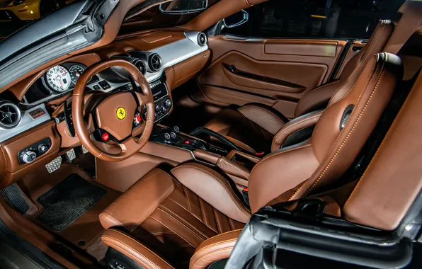 Interior, Ferrari, Ferrari, supercar, supercar, 2011, the interior of the car, the only instance
