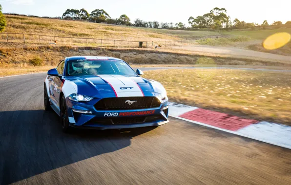 Ford, racing track, Fastback, 2018, Mustang GT