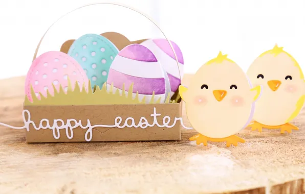 Holiday, chickens, eggs, spring, Easter, happy, Easter, eggs