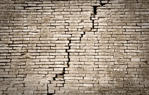 Picture wall, bricks, ruins, lack of maintenance