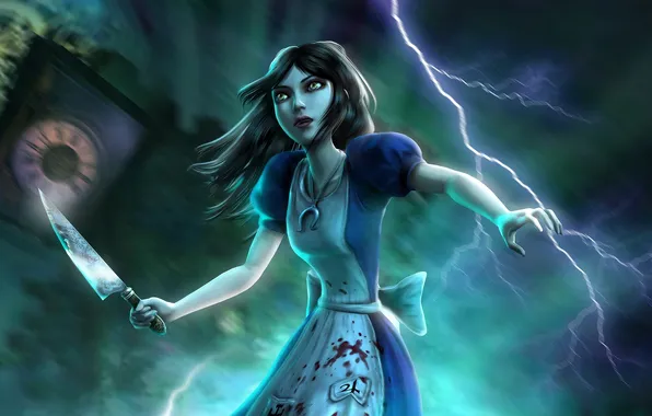 Picture knife, art, alice, Alice: Madness Returns