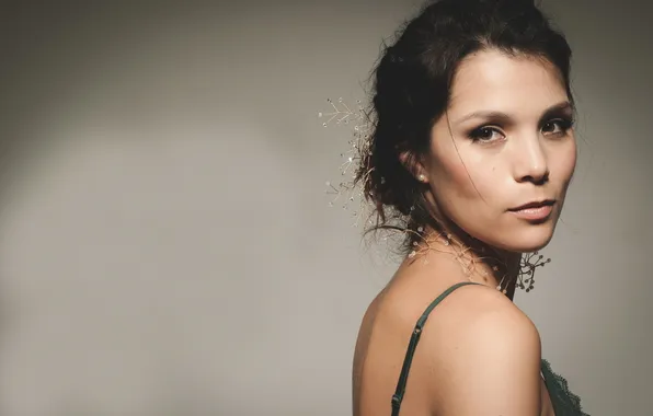 Look, background, portrait, brown-eyed