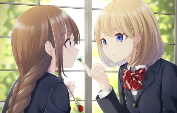 Girls, anime, jelly
