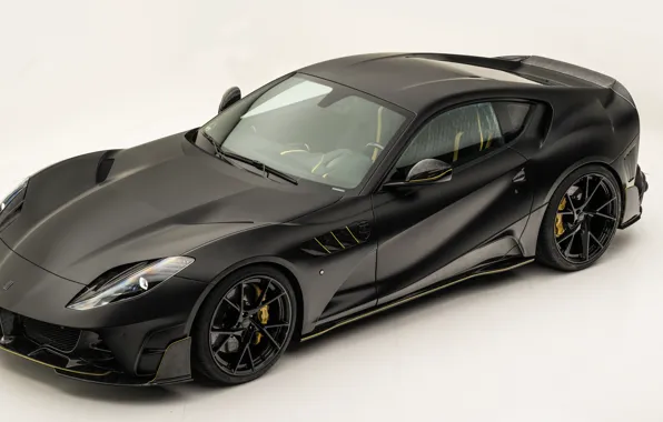 Ferrari, supercar, Mansory, Superfast, 812, 2019, Stallone Black