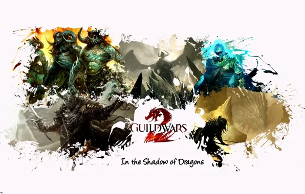 Game, warrior, helmet, armor, heroes, Guild Wars 2, centaur, Archer