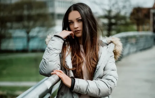 Girl, background, Laura Göcht, Andreas-Joachim Lins